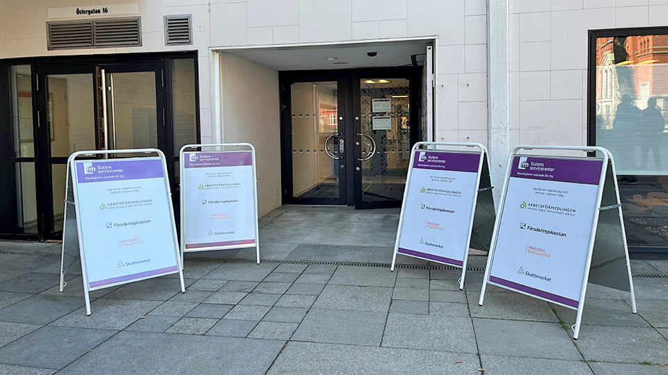 Bild på servicekontorets entré