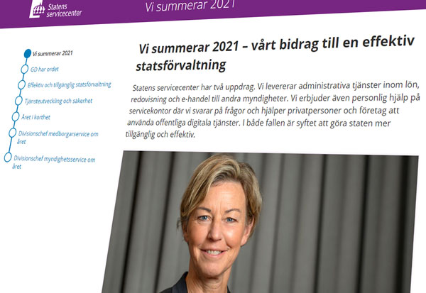 förstasidan på digitala versionen av Vi summerar 2021.